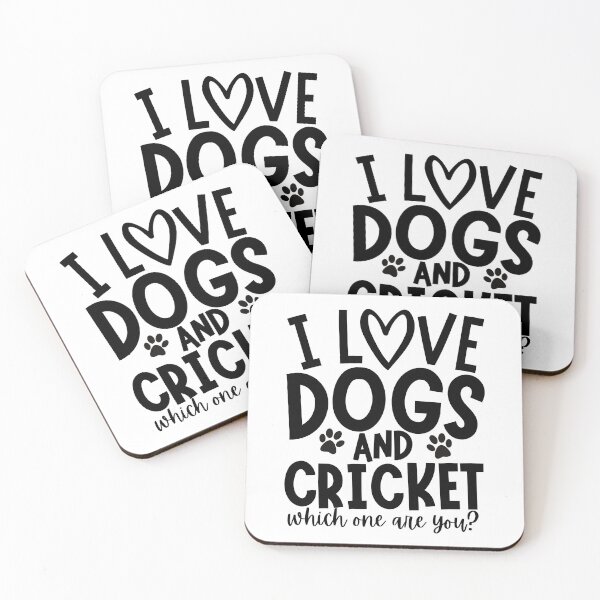 Item preview, I love dogs and cricket. Which one are you? designed and sold by TheGreenGoat.
