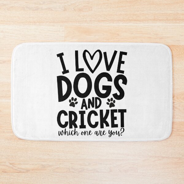 Item preview, I love dogs and cricket. Which one are you? designed and sold by TheGreenGoat.