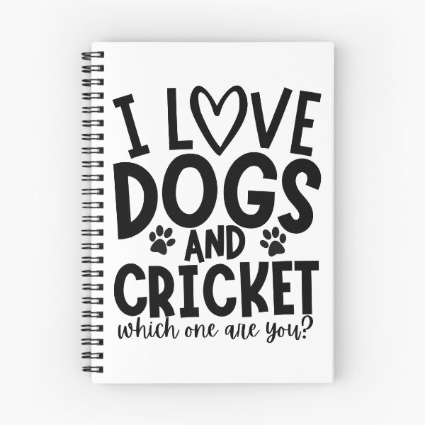 Item preview, I love dogs and cricket. Which one are you? designed and sold by TheGreenGoat.
