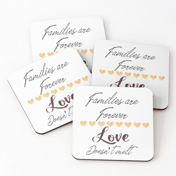 Item preview, Families are forever love doesn't melt vector image designed and sold by GLORY-LIFE.