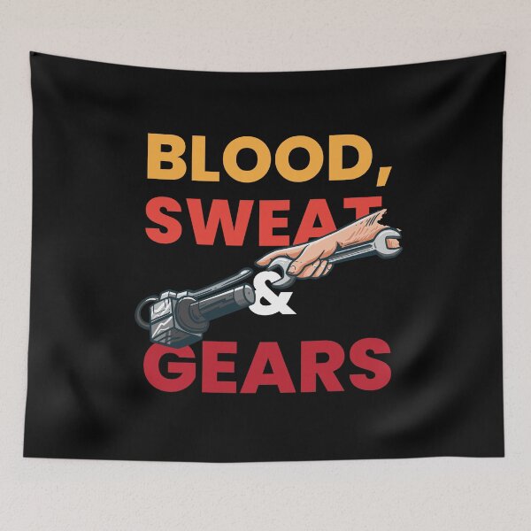 Item preview, Blood Sweat and Gears Motocross Off Road Dirt Bike Biking  designed and sold by Rzelemenz.