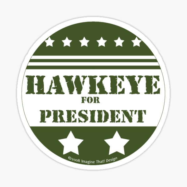 Item preview, Hawkeye For President designed and sold by ImagineThatNYC.
