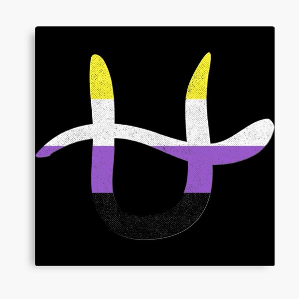 Nonbinary Ophiuchus Pride Flag Zodiac Sign Canvas Print For Sale By