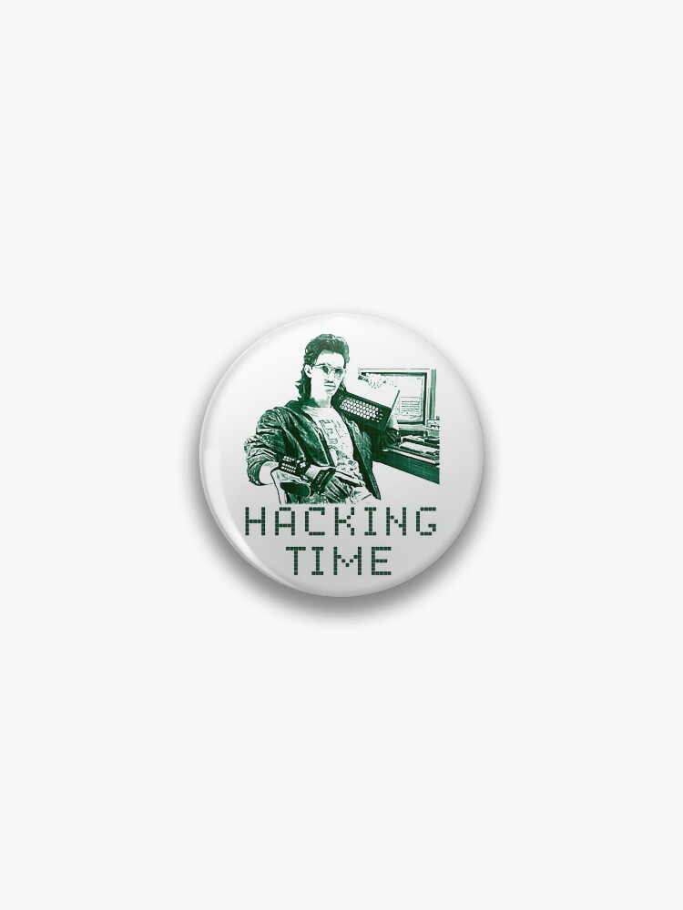 Thumbnail 1 of 3, Pin, Hacking Time designed and sold by FroxDesign.