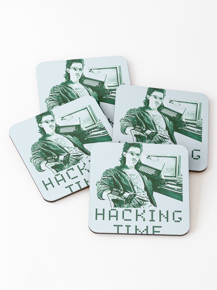 Thumbnail 1 of 5, Coasters (Set of 4), Hacking Time designed and sold by FroxDesign.