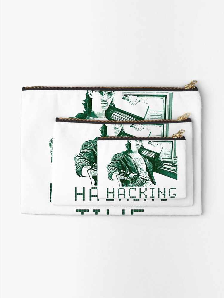 Thumbnail 2 of 4, Zipper Pouch, Hacking Time designed and sold by FroxDesign.