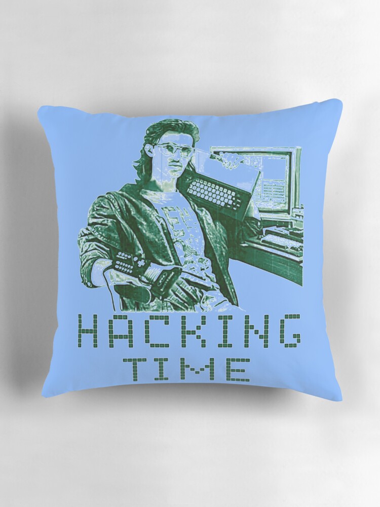 Thumbnail 3 of 4, Pillow, Hacking Time designed and sold by FroxDesign.