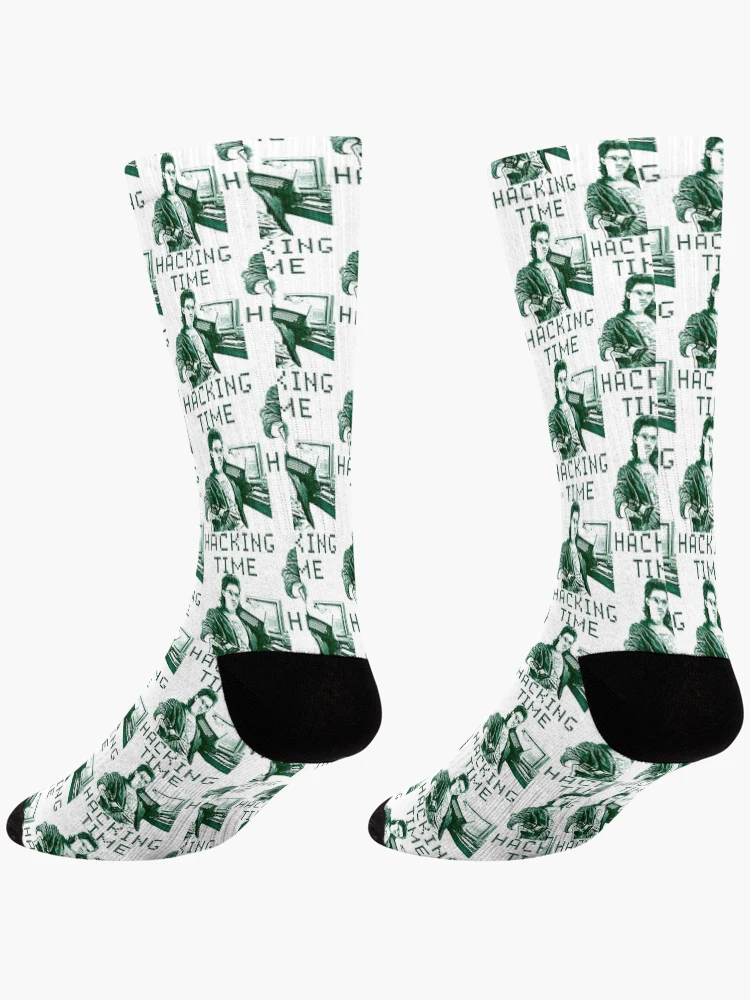 Thumbnail 4 of 5, Socks, Hacking Time designed and sold by FroxDesign.