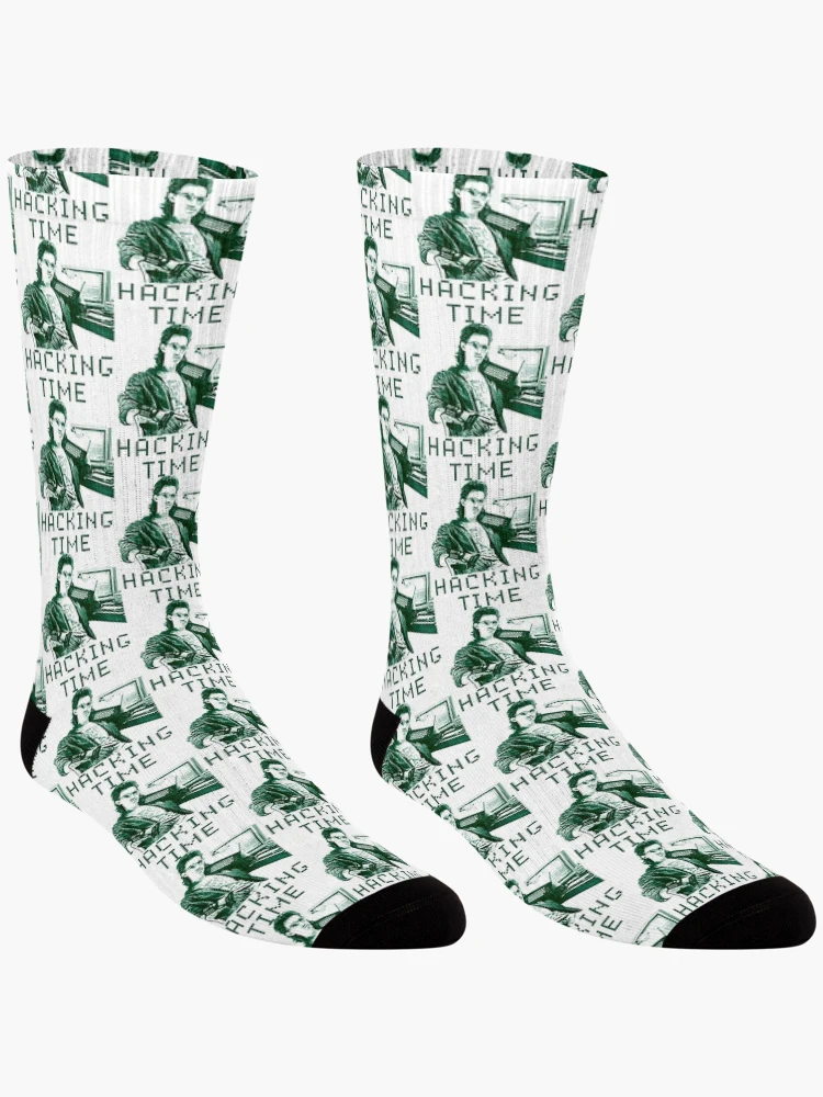 Thumbnail 3 of 5, Socks, Hacking Time designed and sold by FroxDesign.