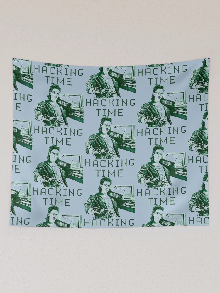 Thumbnail 2 of 3, Tapestry, Hacking Time designed and sold by FroxDesign.