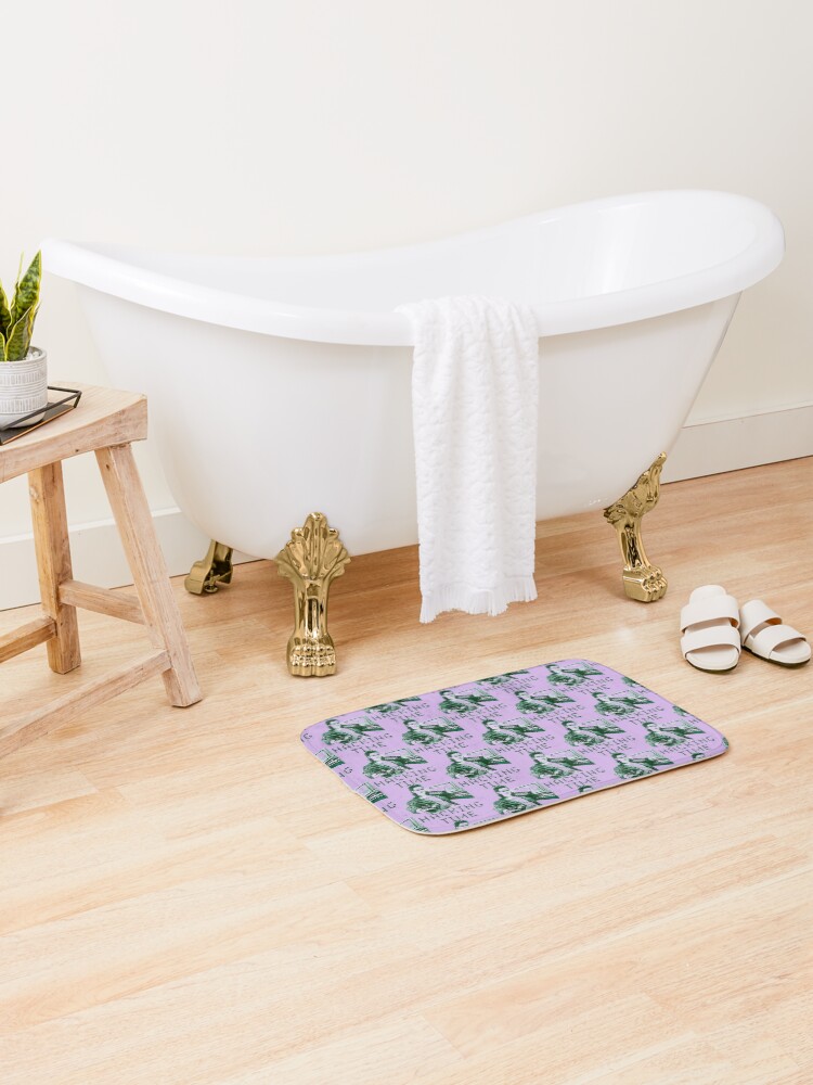 Thumbnail 2 of 6, Bath Mat, Hacking Time designed and sold by FroxDesign.