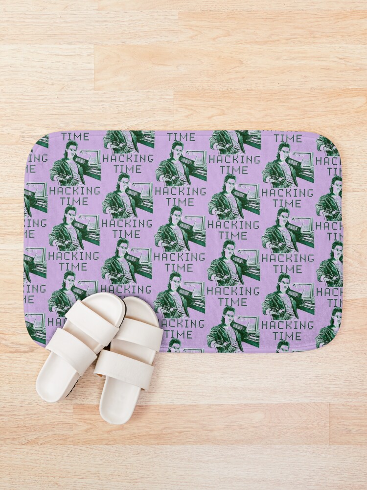 Thumbnail 1 of 6, Bath Mat, Hacking Time designed and sold by FroxDesign.