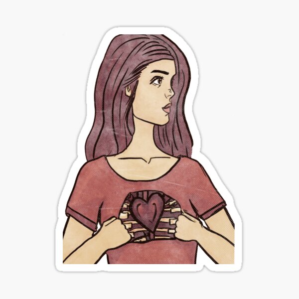 Open Your Heart Sticker