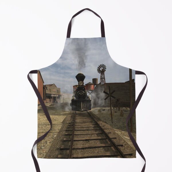 Item preview, Locomotive at the train station in the Wild West designed and sold by hen-anci-worlds.