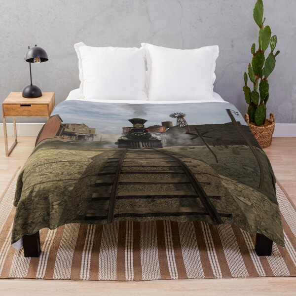 Item preview, Locomotive at the train station in the Wild West designed and sold by hen-anci-worlds.