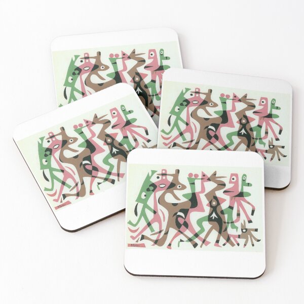 Item preview, "Pedestrian" print done by artist Jim Flora designed and sold by Julia Flora O'Connor.