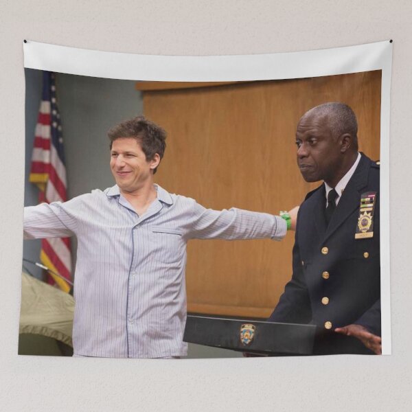Item preview, Brooklyn Nine-Nine Funny Jake Peralta Pajamas Sleepy Captain Holt designed and sold by Marsketches711.