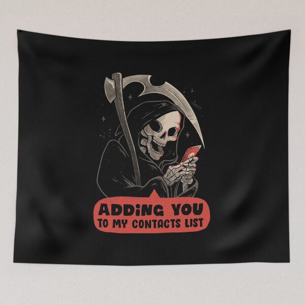 Item preview, Adding You - Funny Skull Death Gift designed and sold by EduEly.