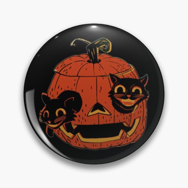 Item preview, Vintage Halloween Black Cats - Scaredy Cat designed and sold by Epitome Girl.