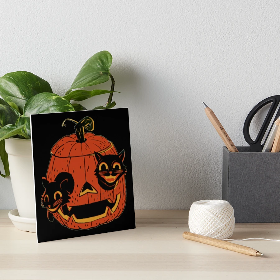 Scaredy Cats // 8 X 10 PRINT // Cute Black Kittens // Autumn -  Portugal