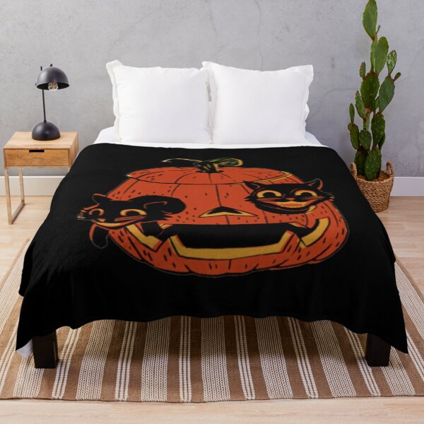 Item preview, Vintage Halloween Black Cats - Scaredy Cat designed and sold by Epitome Girl.