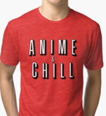 Anime & Chill Tri-blend T-Shirt