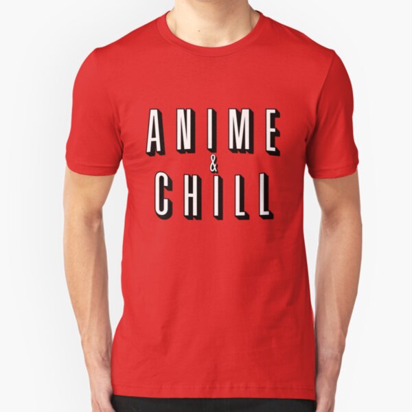Anime & Chill Slim Fit T-Shirt