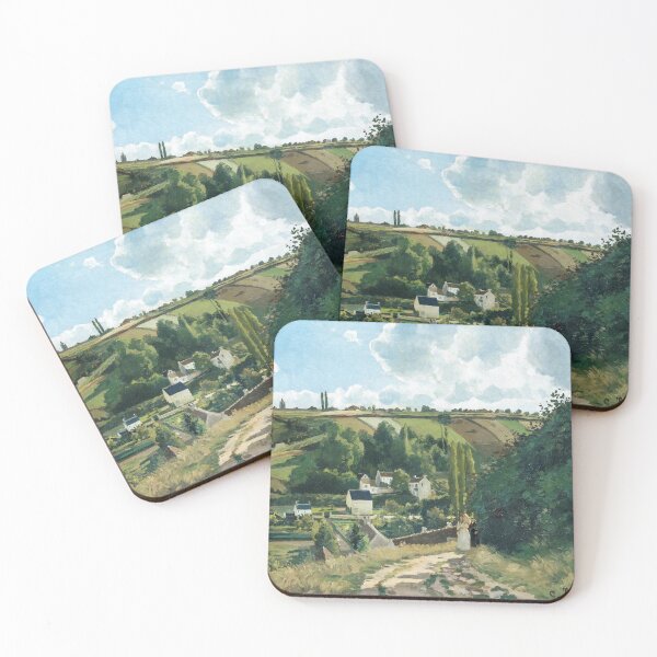 Item preview, Impressionist Art Jalais Hill, Pontoise (1867) by Camille Pissarro designed and sold by Designedbysm.