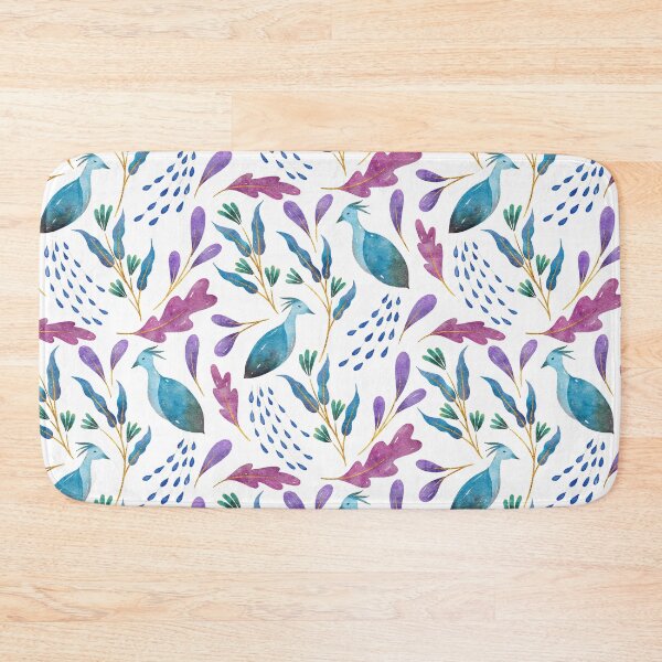 Item preview, Folk-Art Peacocks | Blue designed and sold by RebeccaFlaherty.