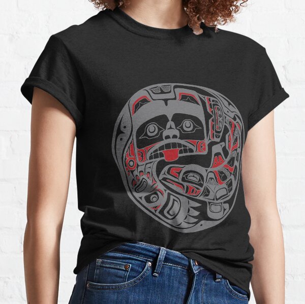 Bear and Salmon, in gray Classic T-Shirt