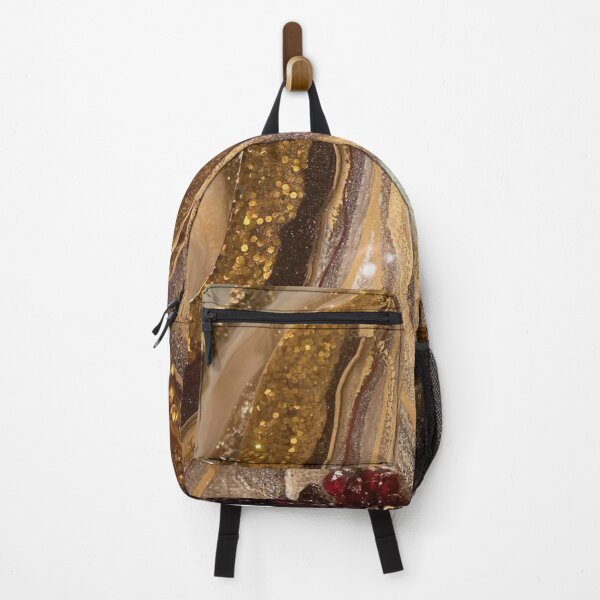 Item preview, cranberry, beige and gold marble print designed and sold by HadeeeeL.