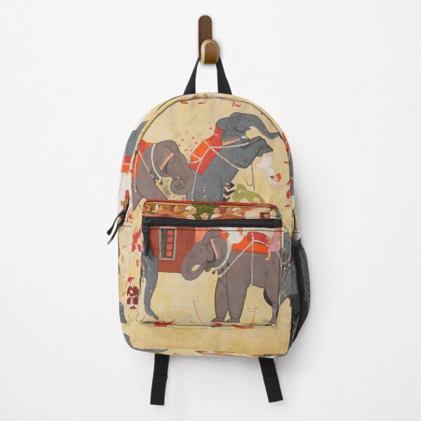 Item preview, Maharana Raj Singh Observing an Elephant Fight designed and sold by HinduArtGallery.