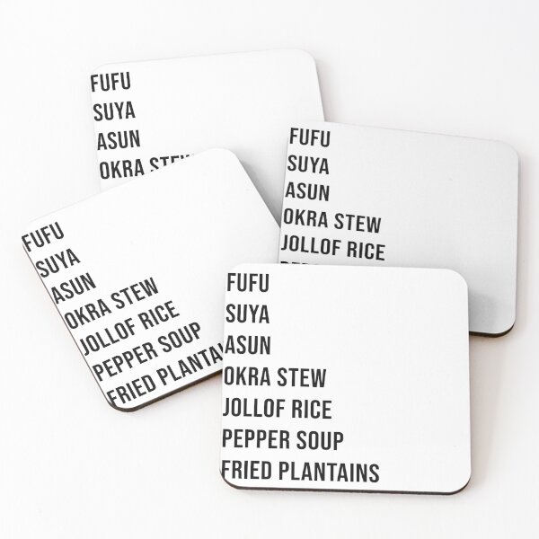 Item preview, Nigerian Popular Foods designed and sold by MakeitBlack.