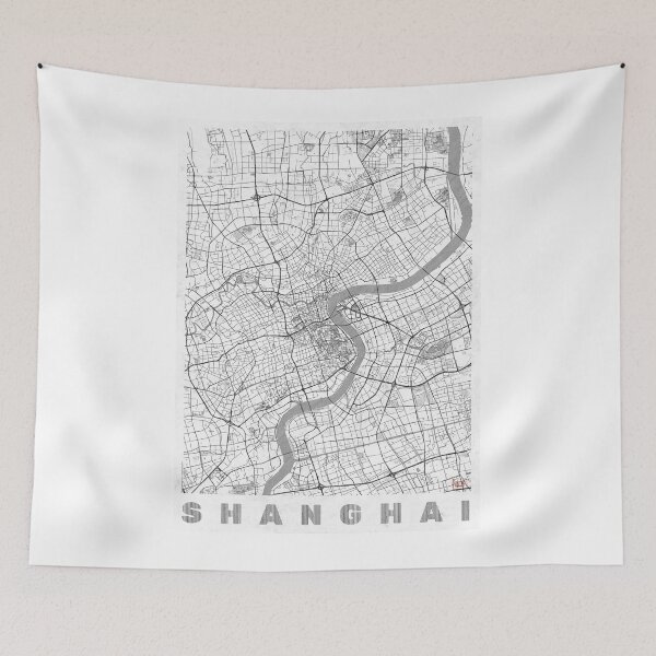 Item preview, Shanghai Map Line designed and sold by HubertRoguski.