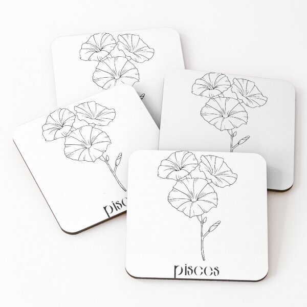 Item preview, 'piscis' flor blanca y negra designed and sold by Uylia7.