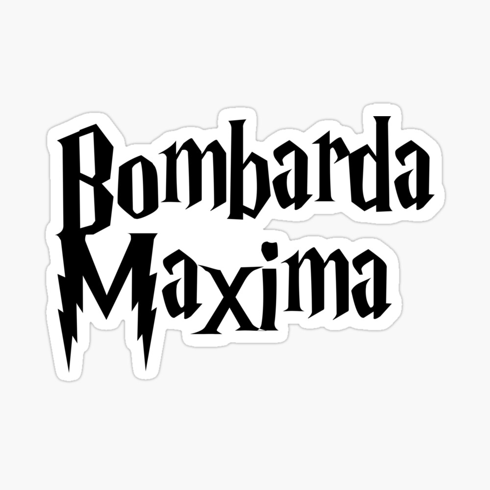 Bombarda Maxima - Potter spells Magnet for Sale by dibeja | Redbubble