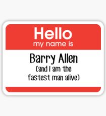 My name is Barry Allen... Sticker