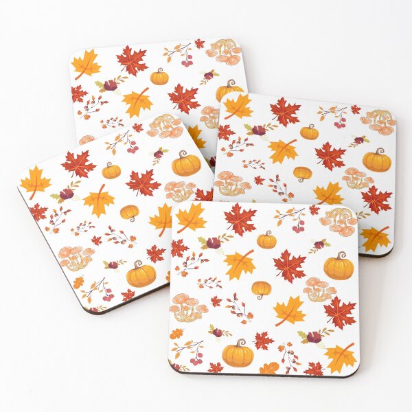 Item preview, Autumn leaves detail pattern designed and sold by Cattigal.