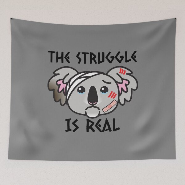 Item preview, The Struggle is Real Australian Koala designed and sold by ModkMerch.