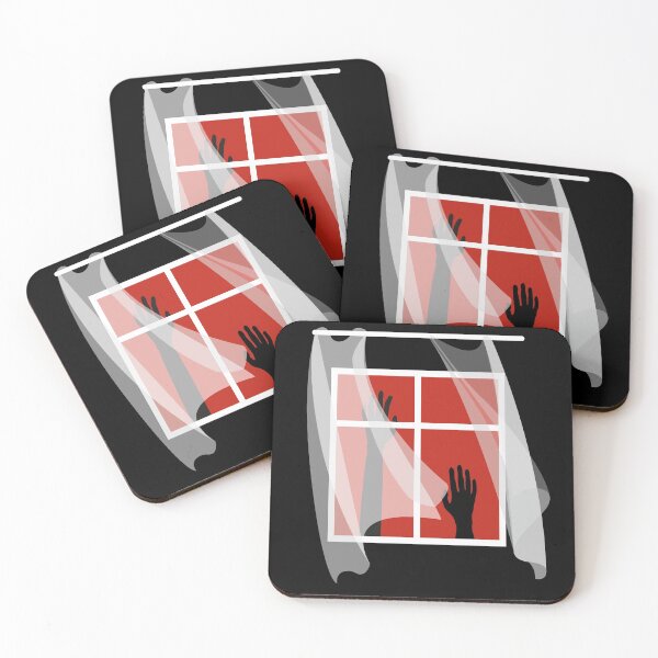 Item preview, Silhouettes of hands in the window designed and sold by parkinsmack.