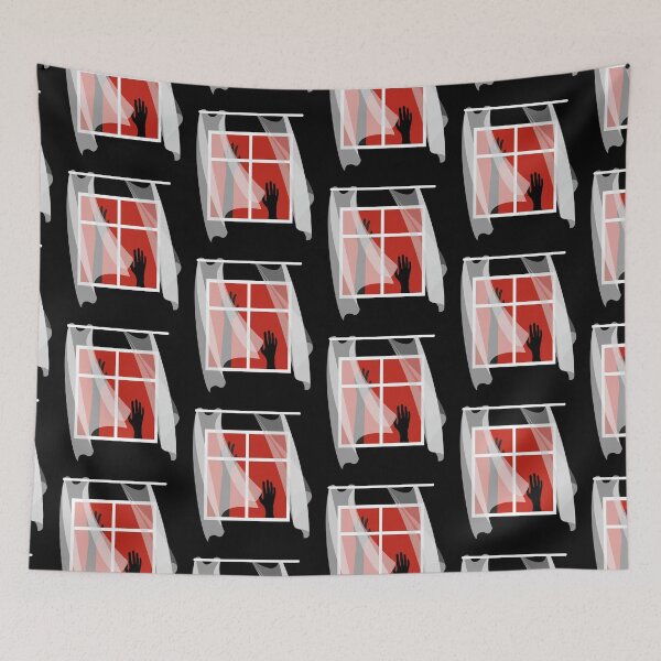 Item preview, Silhouettes of hands in the window designed and sold by parkinsmack.