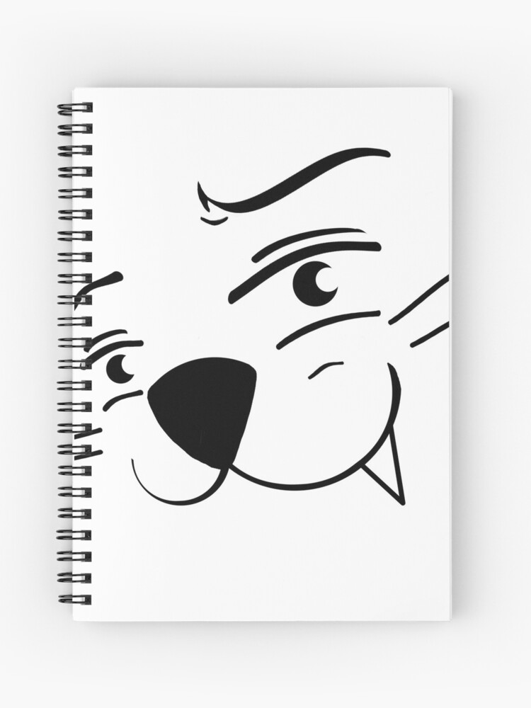 Chick Cat Face Spiral Notebook By Poussin Chat Redbubble