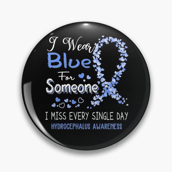 Item preview, I Wear Blue Hydrocephalus Awareness designed and sold by GennieShop.