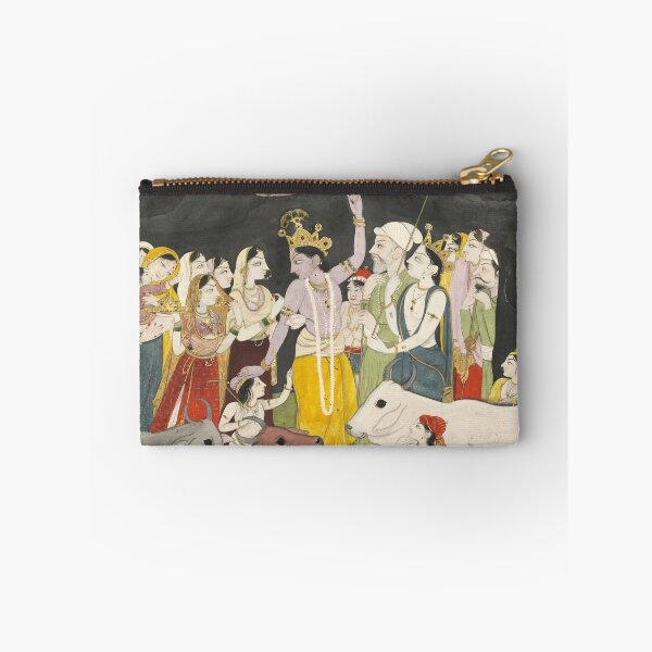 Item preview, Krishna Lifting Mount Govardhan designed and sold by HinduArtGallery.
