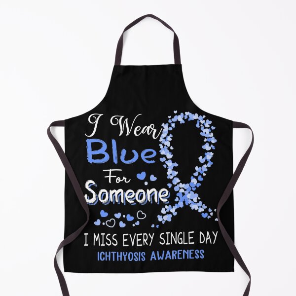 Item preview, I Wear Blue Ichthyosis Awareness designed and sold by GennieShop.