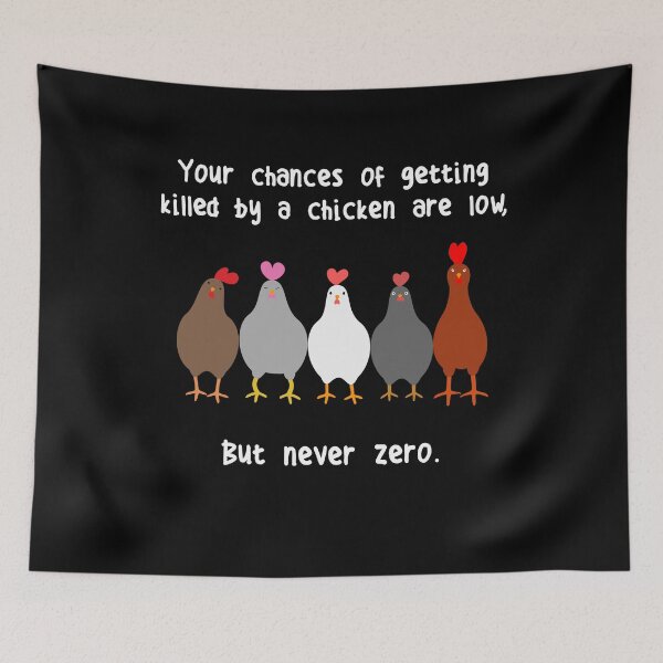 Item preview, Never Zero Chicken designed and sold by Clara Hollins.