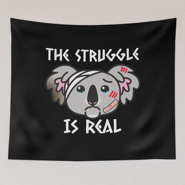 Item preview, The Struggle is Real Australian Koala designed and sold by ModkMerch.