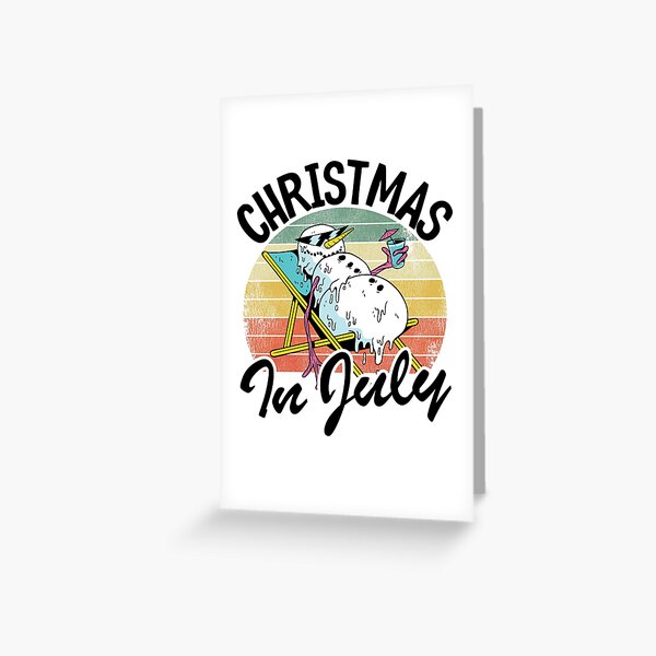 Melting Snowman Belated Holiday Greeting Card – Wyllo