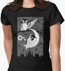 Thirsty Owl by Allie Hartley Women's Fitted T-Shirt