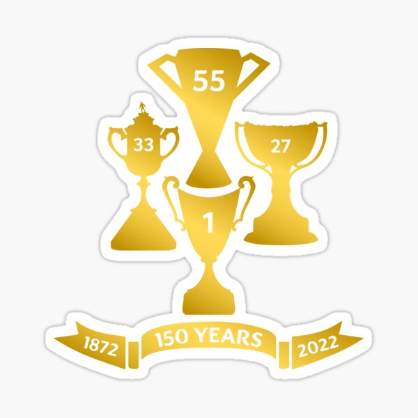 Rangers FC 150 Years of Success and Trophies Sticker